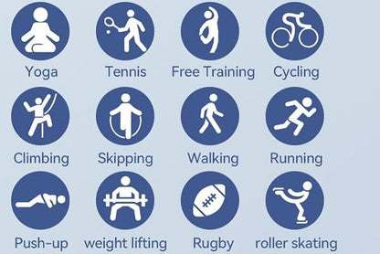 Keep Health Fitness Trackers for Women Men Amoled Step Counter Slim Thin 25 Sports Modes with Heart Rate Blood Pressure Monitor Alarm Stopwatch Timer Calories Burned IP68 Step Tracker Watch