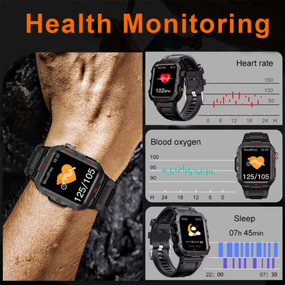 2024 New LED Men'S Smartwatch Bluetooth Talking Smartwatch Multi Sport Mode Health Monitoring Smart Watch